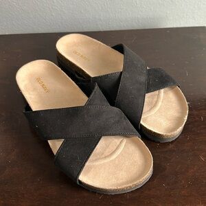 Old navy cross strap cork sandals